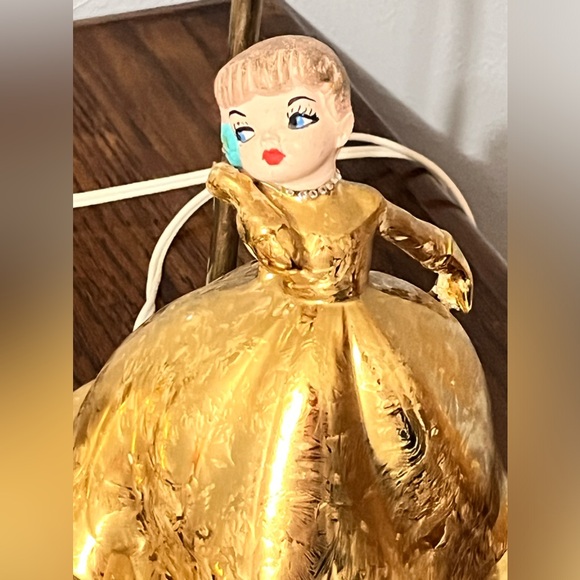 Vtg 1960’s Jamar Mallory Ceramic Mold  Lady Dancer Rare Set Bedroom Lamps - Picture 2 of 7